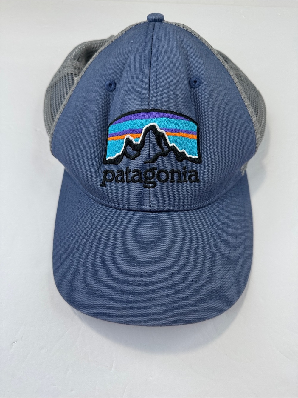 Patagonia Hat One Size Blue Snapback Patch Logo Cap Gorpcore Hiking Camping